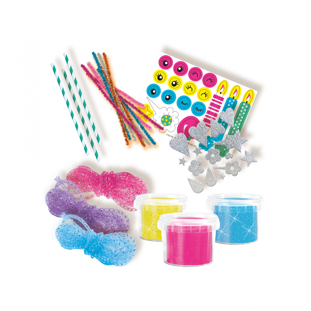 Set copii de creat animale din plastilina cu accesorii incluse si sclipici [2]