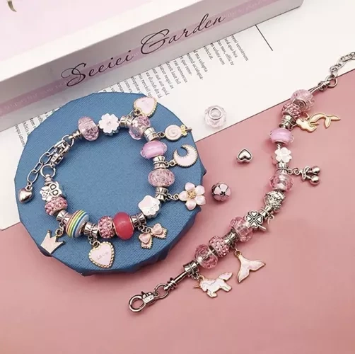 Set creatie bratari pentru fetite cu cutie si punga cadou incluse [5]