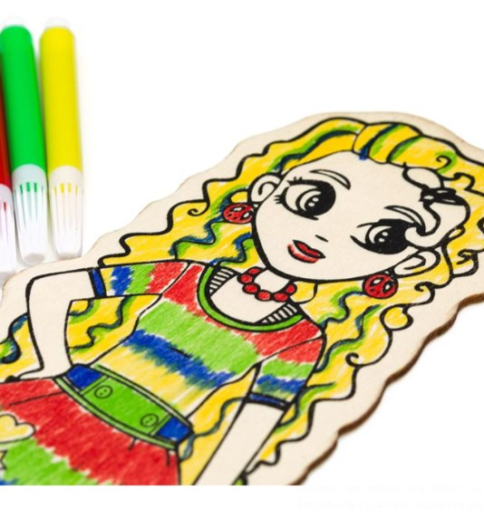 Set creatie Figurina Fata cu 4 markere [2]