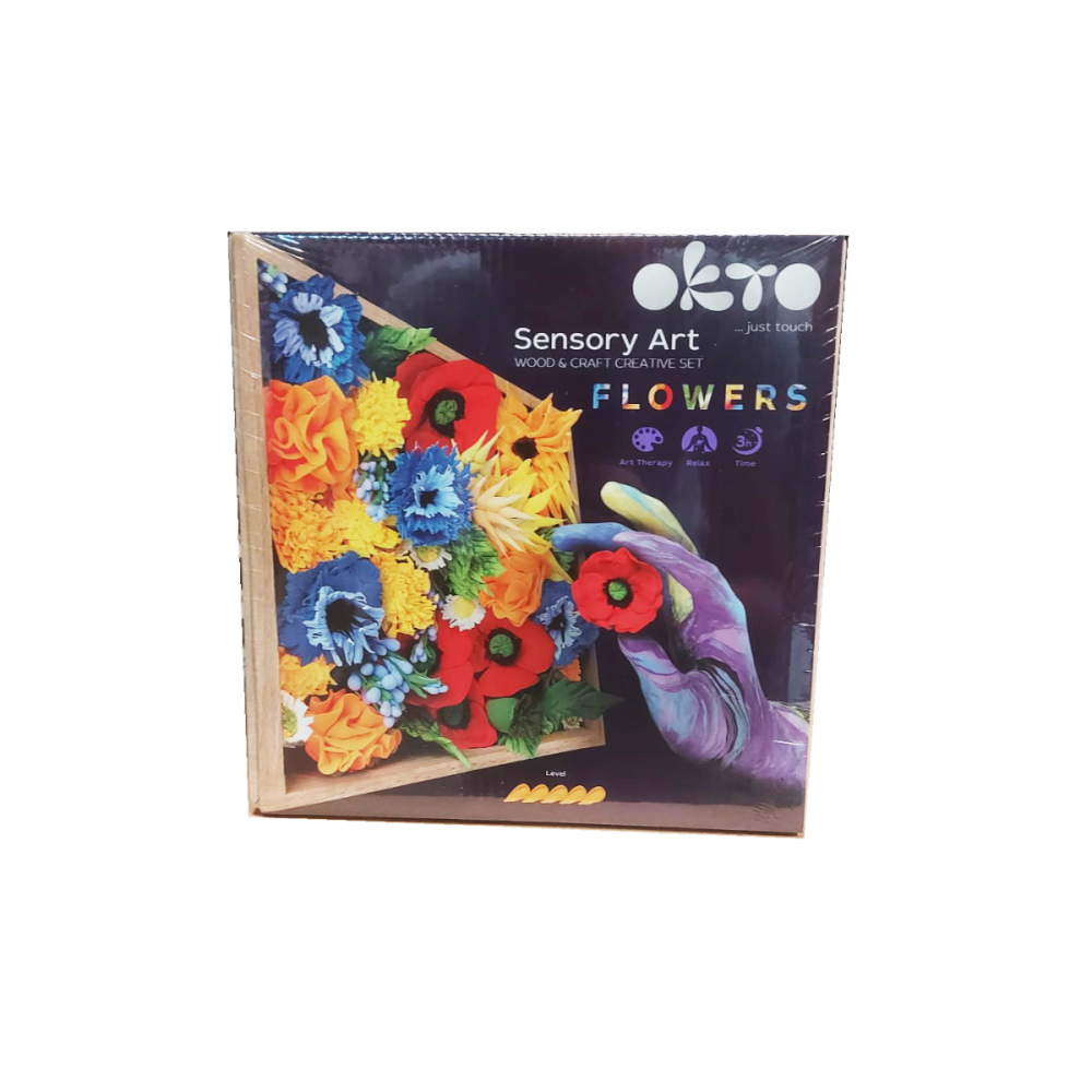 Set creatie Wood & Craft - Flowers, 21*21cm - Freedom [2]