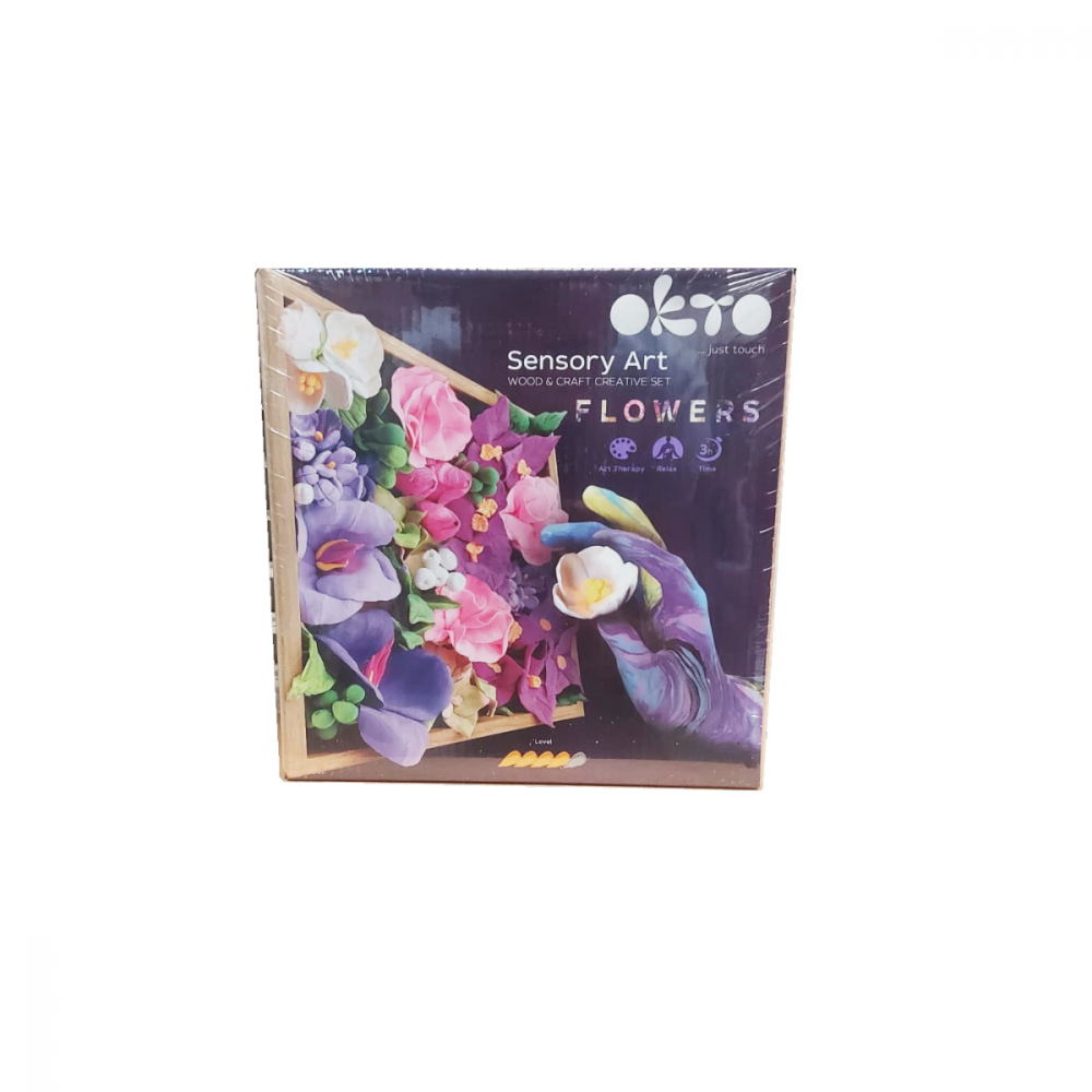Set creatie Wood & Craft - Flowers, 21*21cm - Inspiration [2]