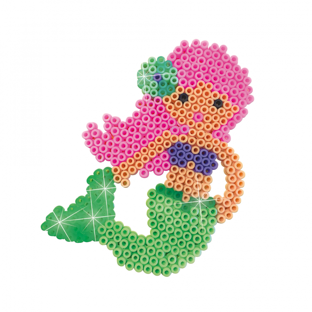 Set creativ 1400 margele de calcat cu accesorii incluse,tematica Creare sirene,+5 ani [5]