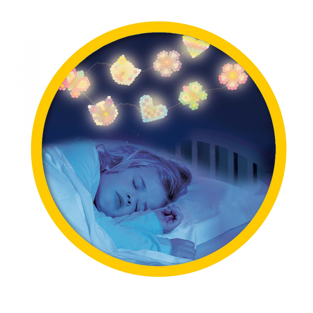 Set creativ 1600Margele de calcat  cu accesorii incluse,Ghirlanda luminoasa,+5 ani [3]