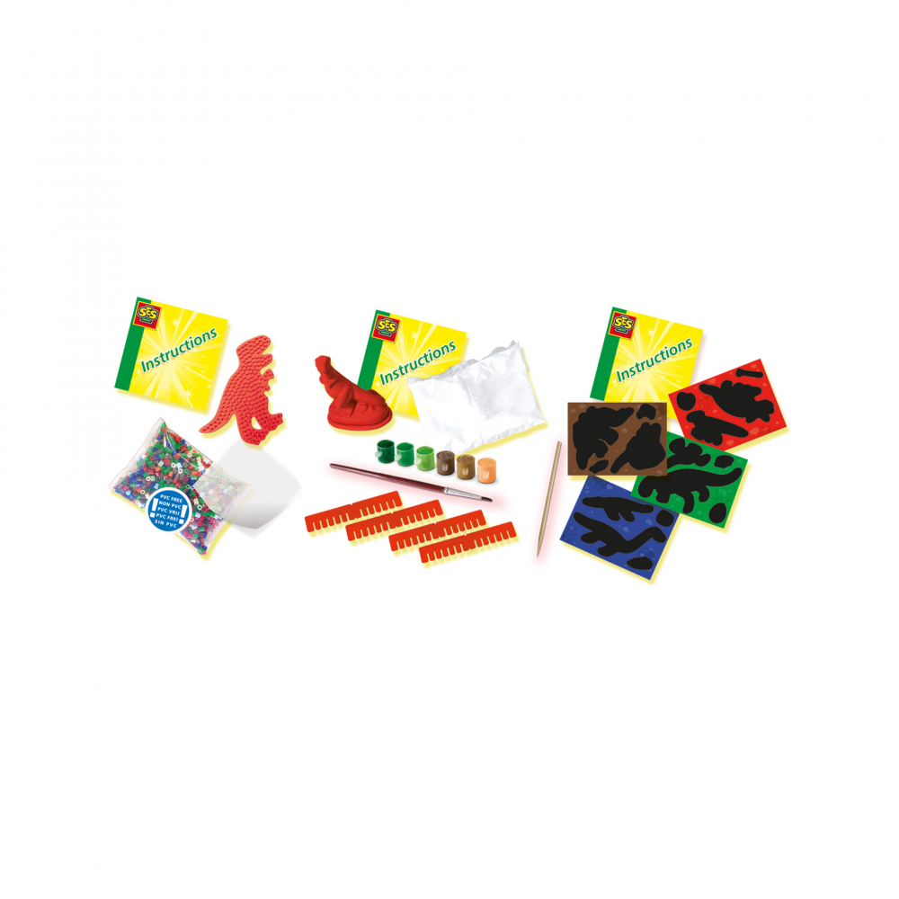 Set creativ  3 in 1 cu accesorii incluse- Dinozauri,5-8 ani [2]