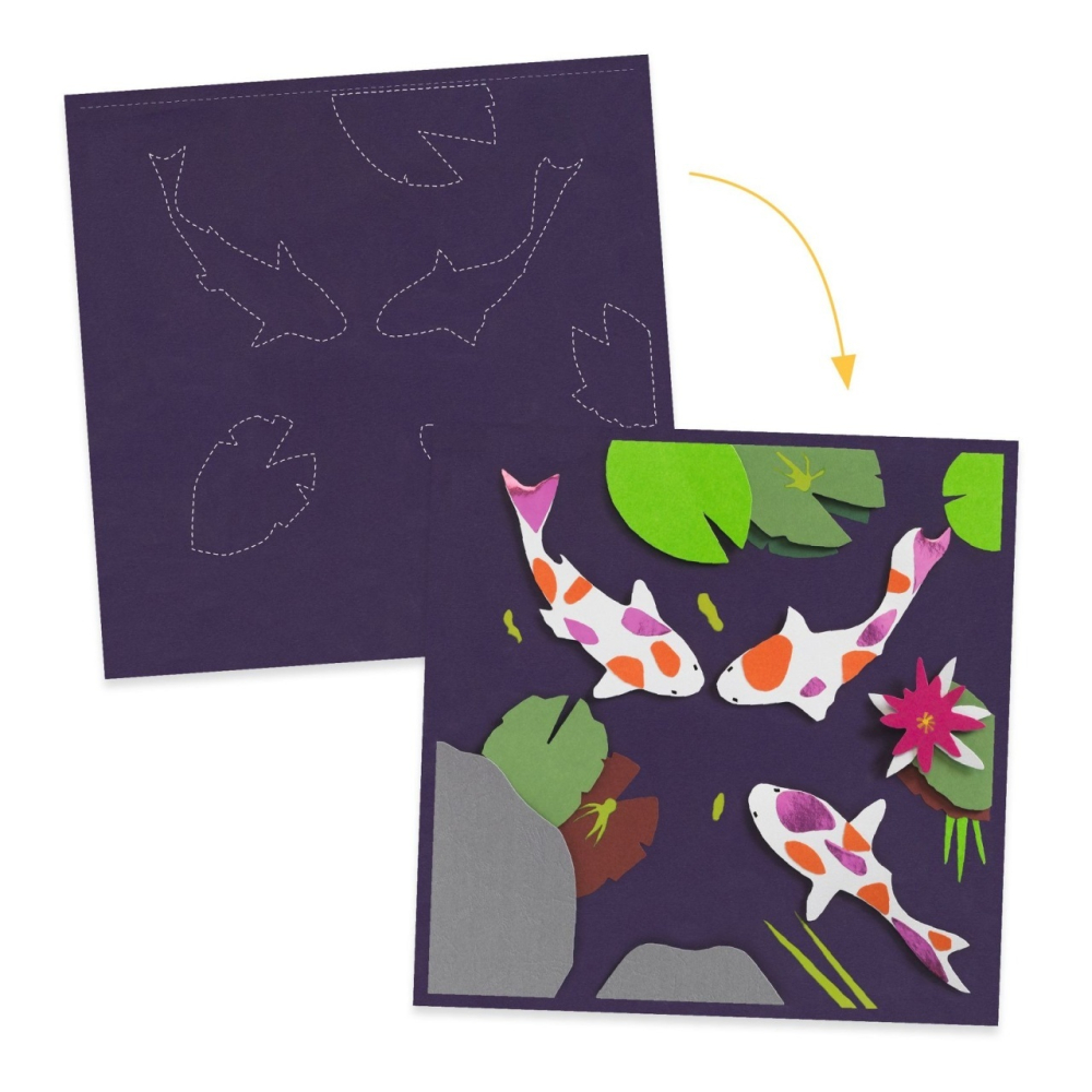 Set creativ 3D din hârtie, Djeco [3]