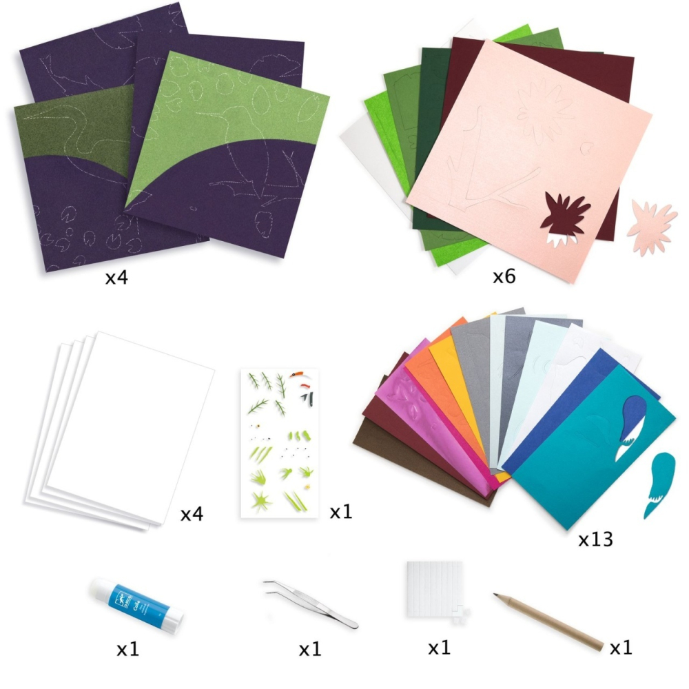 Set creativ 3D din hârtie, Djeco [4]