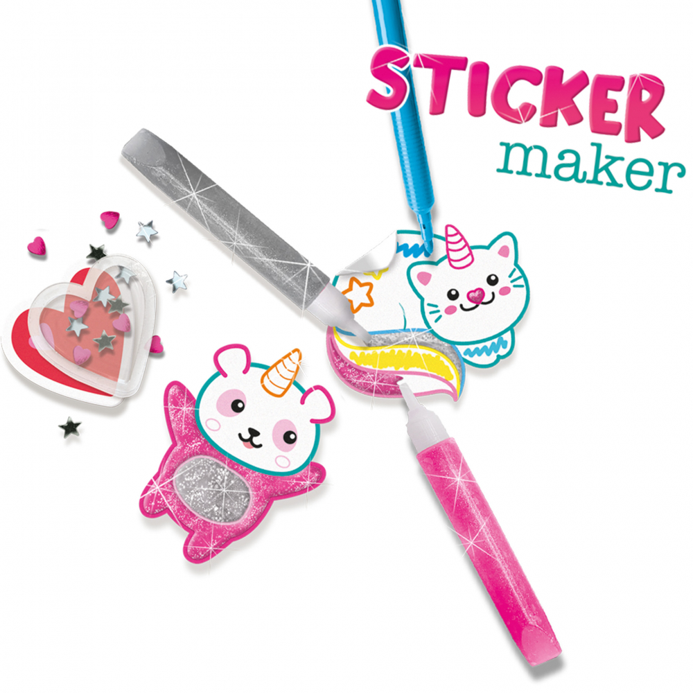Set creativ - Autocolante unicorni cu accesorii incluse,+5 ani [3]