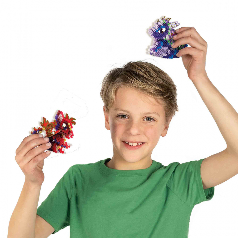 Set creativ Beedz - Margele de calcat Dragoni 3D Glow in the Dark,1800 bucati [5]