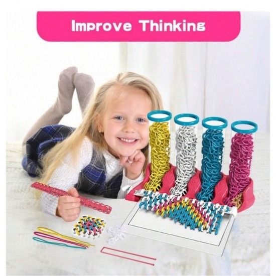 Set creativ bratari si alte acesorii pentru copii , 384 piese, zale din plastic, +7 ani [3]