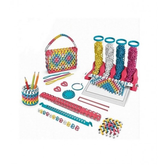 Set creativ bratari si alte acesorii pentru copii , 384 piese, zale din plastic, +7 ani [2]