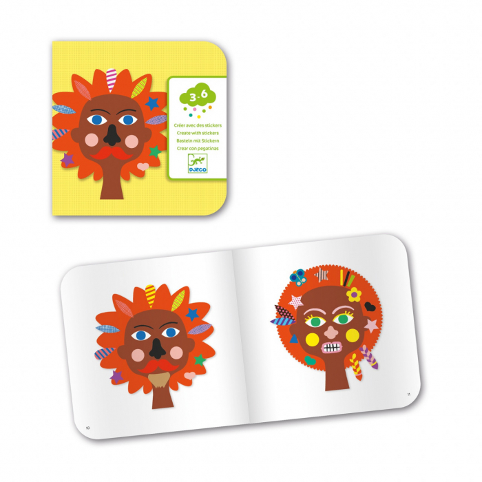 Set creativ cu autocolante Djeco [4]