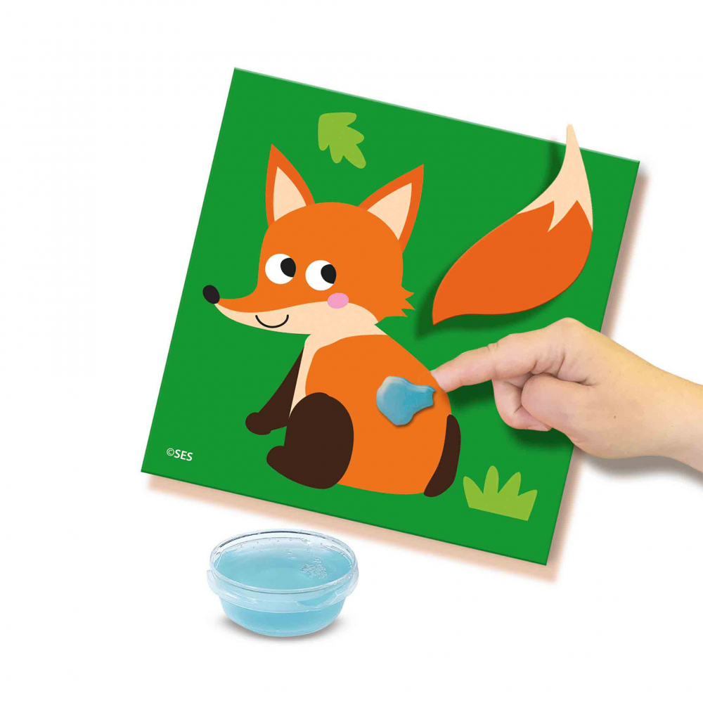 Set creativ de lipit cozi la animale cu 14 cartonase, +1 an [3]