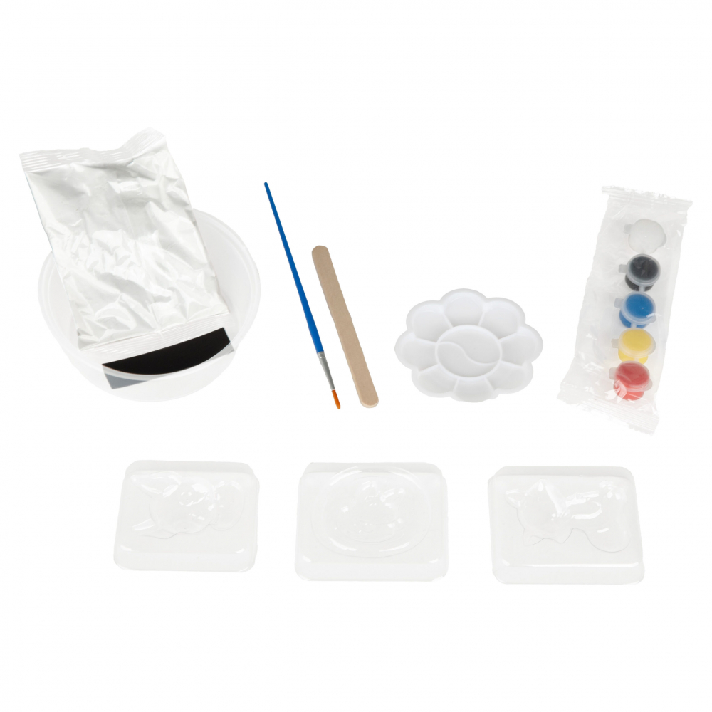 Set Creativ DIY Ciment Magic Animalute pentru Copii - Kit Complet cu Accesorii și Matrițe [3]