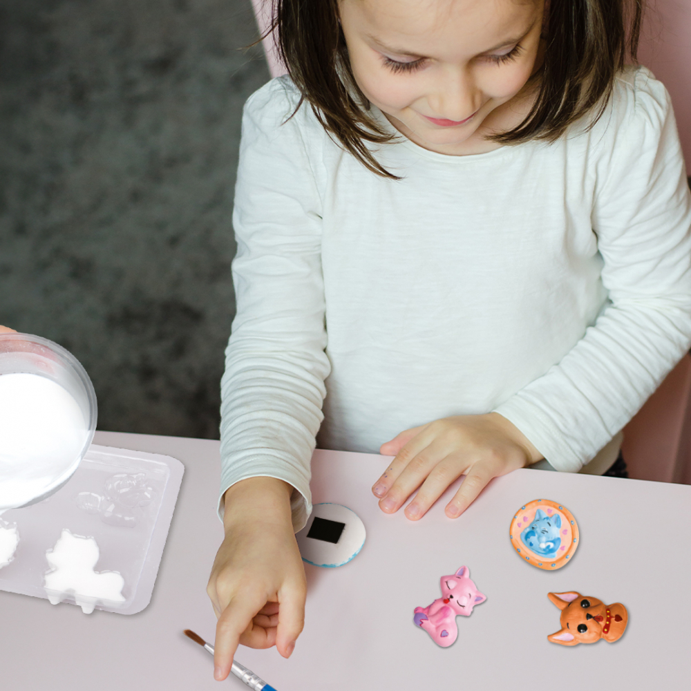 Set Creativ DIY Ciment Magic Animalute pentru Copii - Kit Complet cu Accesorii și Matrițe [2]