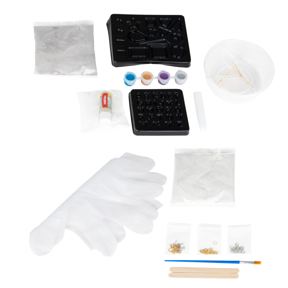 Set Creativ DIY Ciment Magic Cercei pentru fetite - Kit Complet cu Accesorii și Matrițe [3]