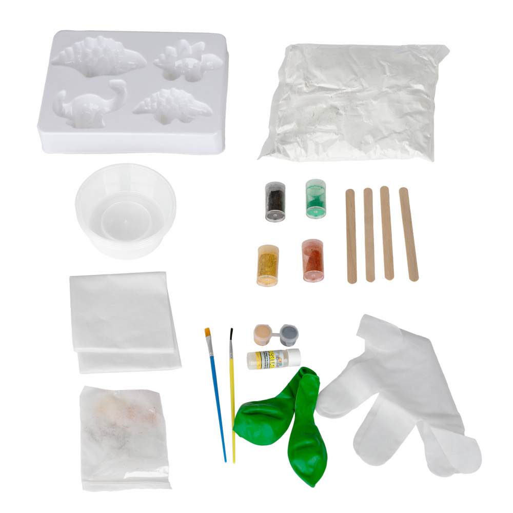 Set Creativ DIY Ciment Magic Dinozauri pentru Copii - Kit Complet cu Accesorii și Matrițe [3]