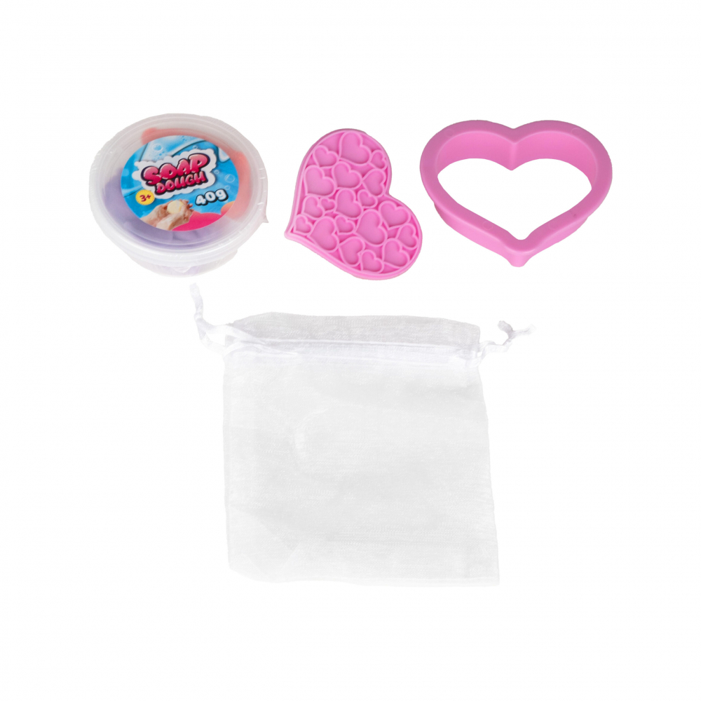 Set creativ DIY Strigo Fa-ti propriul sapun,model Inima mov pastel,+3 ani [2]