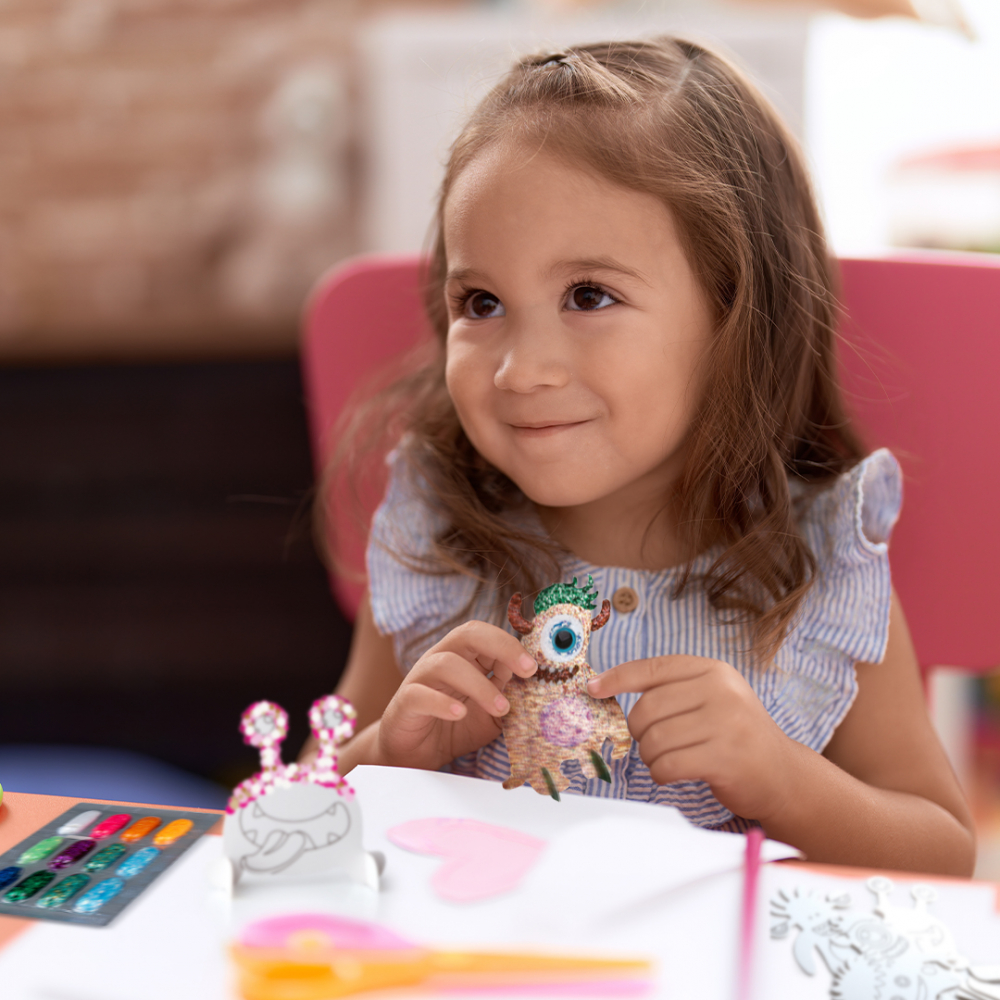 Set creativ DIY Strigo Magic glitter-Creeaza propriul Monster 3D-2,+6 ani [2]