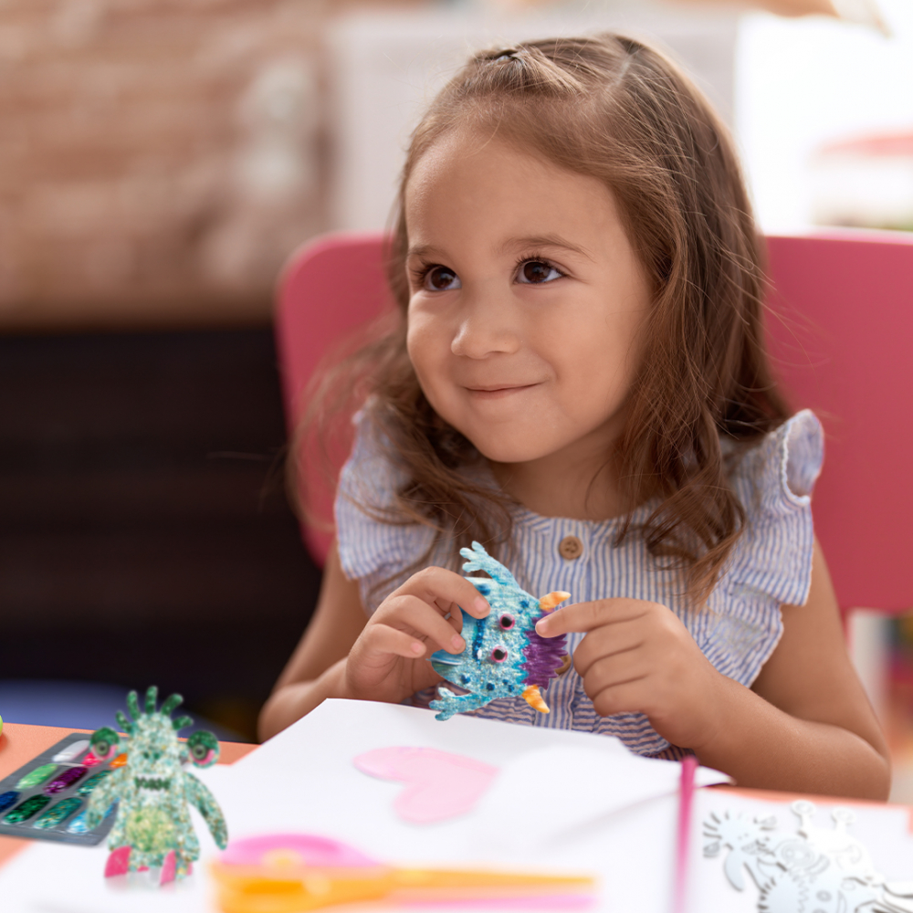 Set creativ DIY Strigo Magic glitter-Creeaza propriul Monster 3D,+6 ani [2]