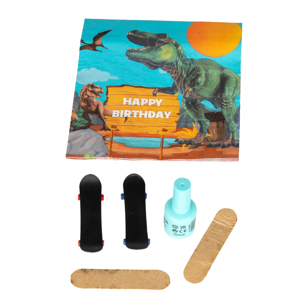 Set creativ DIY Strigo-Tehnica Servetelului Skateboard din lemn,+7 ani [3]
