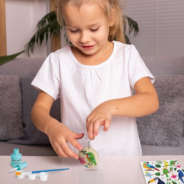 Set creativ DIY tehnica servetelului Cercei din lemn cu accesorii incluse,+7 ani [2]