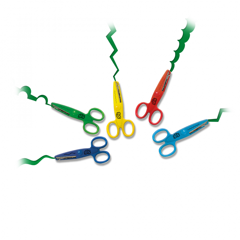 Set creativ - Foarfece Zig-Zag diferite modele,5 bucati/set [2]