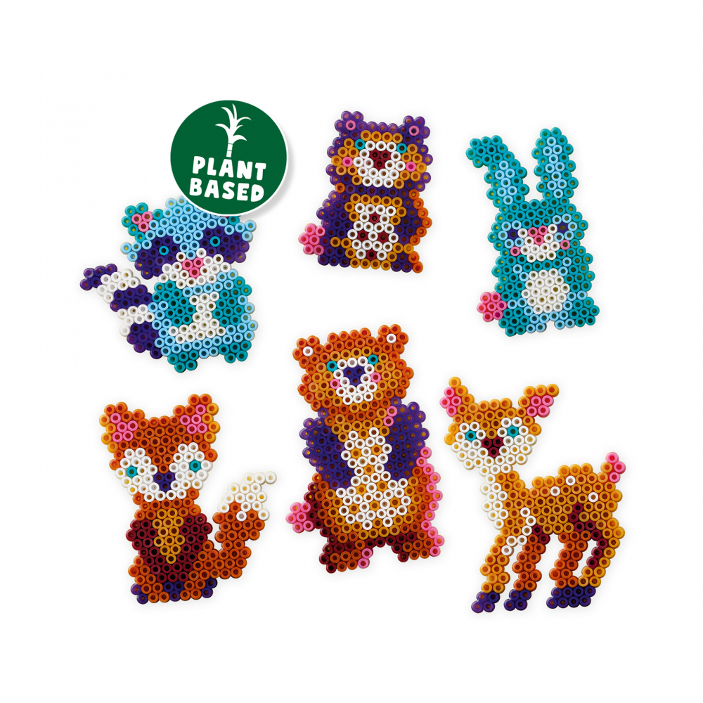 Set creativ Green Beedz – 1800 Margele de calcat Animale din padure,+5 ani [4]