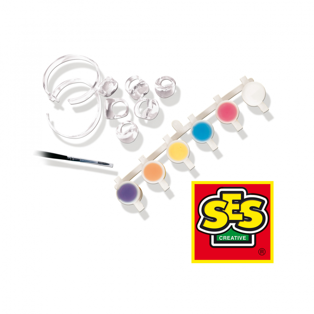 Set creativ pentru copii cu accesorii incluse - Inele si bratari de decorat [2]
