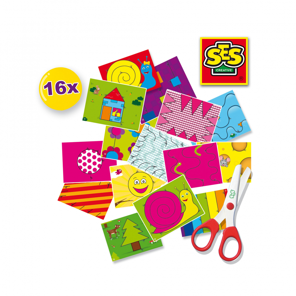 Set creativ pentru copii cu accesorii incluse - Invat sa folosesc foarfeca [2]