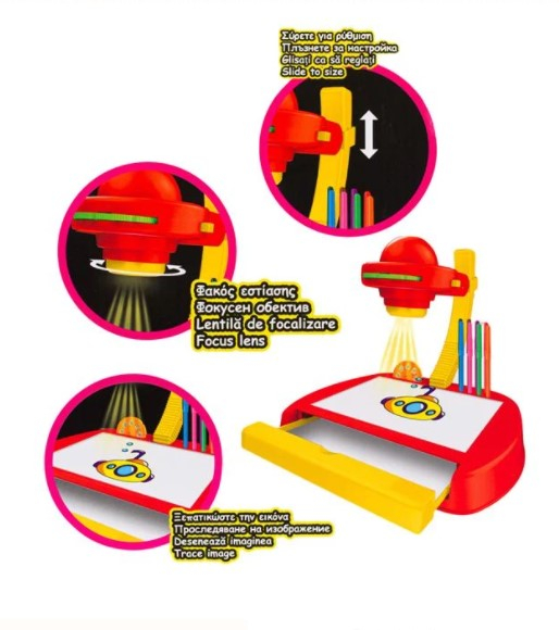 Set creativ pentru desen  cu proiector si accesorii incluse [2]
