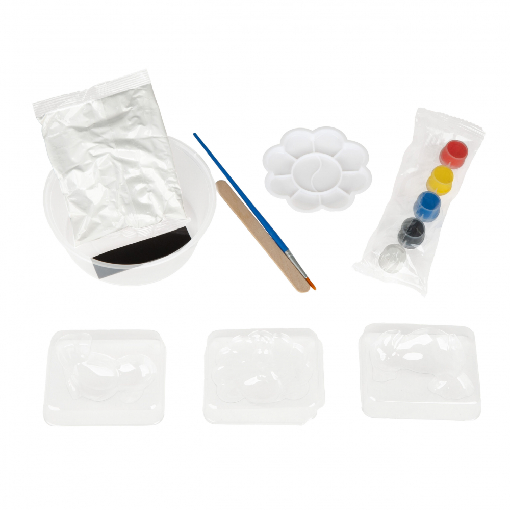 Set Creativ DIY Ciment Magic Papagal pentru Copii - Kit Complet cu Accesorii și Matrițe [2]