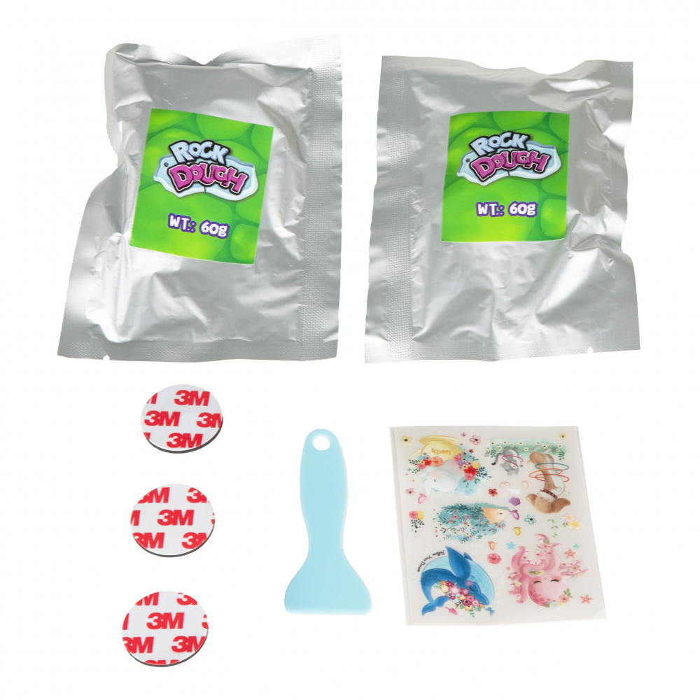 Set creativ Strigo DIY-Creeaza pietricele cu autocolante animale si accesorii incluse,+7 ani [2]