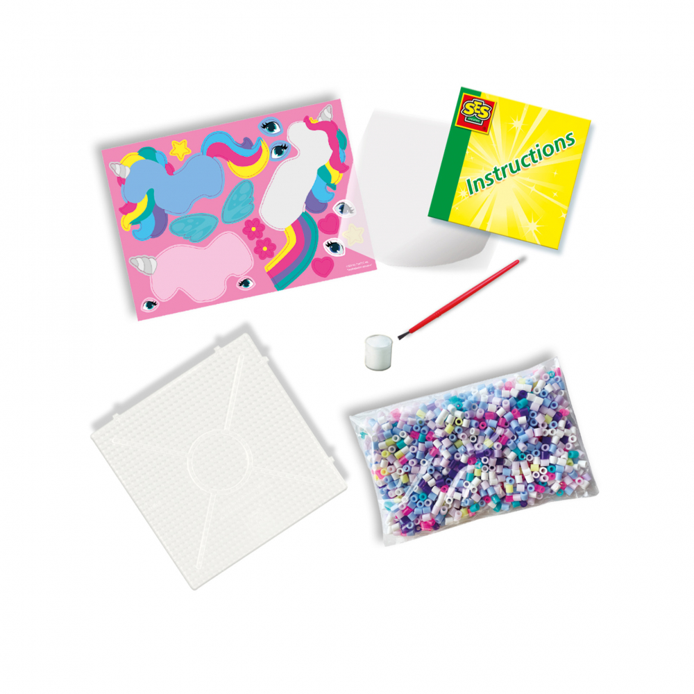 Set creativ Tablou cu 1800 margele de calcat - Unicorni,+5 ani [2]