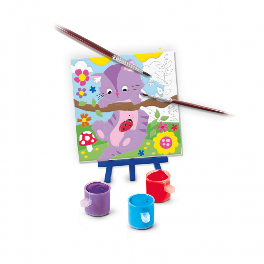 Set cu accesorii incluse - Pictura pe numere Animale de companie (3 panze) [3]