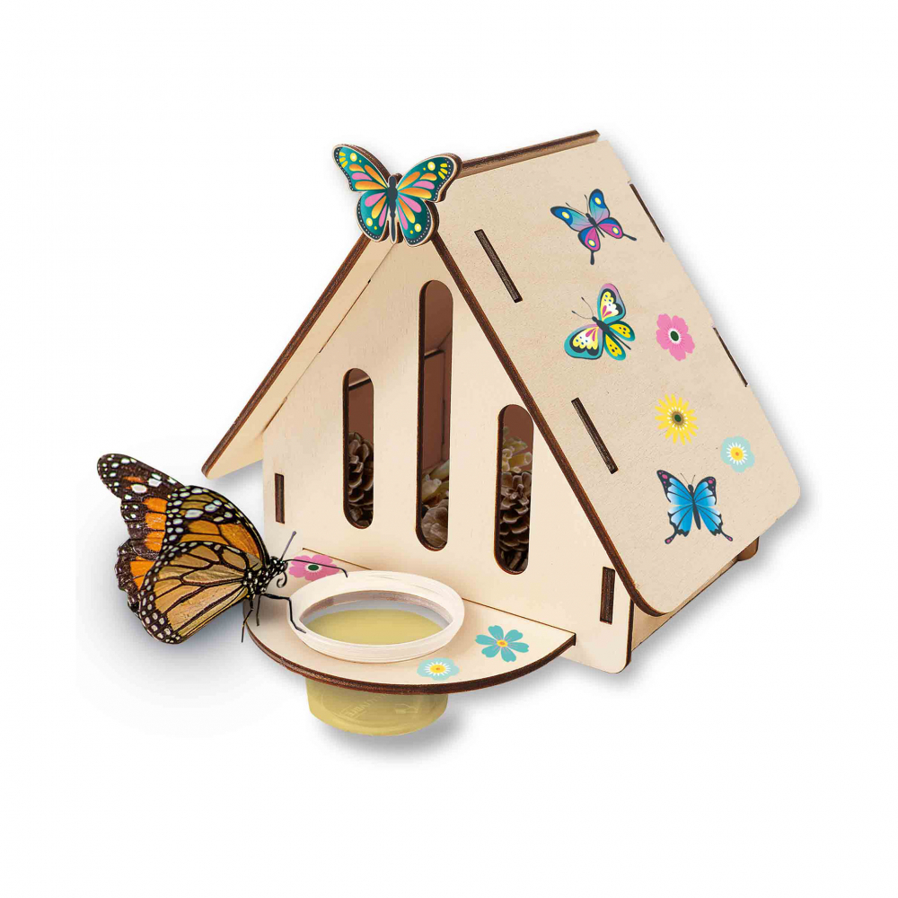 Set de artizanat pentru copii cu accesorii incluse - Casuta pentru fluturi [2]