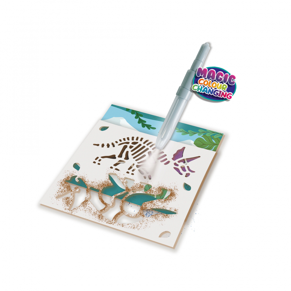 Set de colorat -Carioci colorate cu aerograf si matrite cu animale [4]
