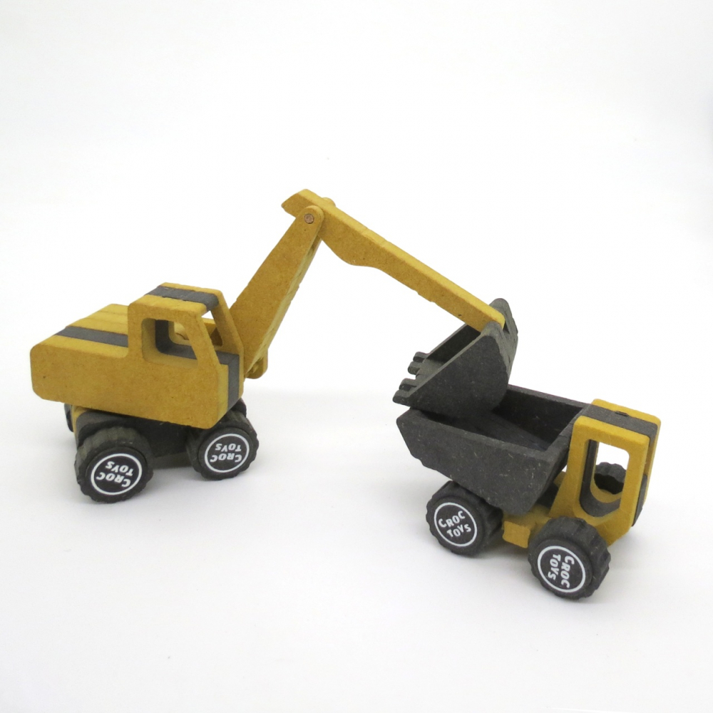 Set de constructie vehicule de santier Marco si Frederic, Croc toys [3]