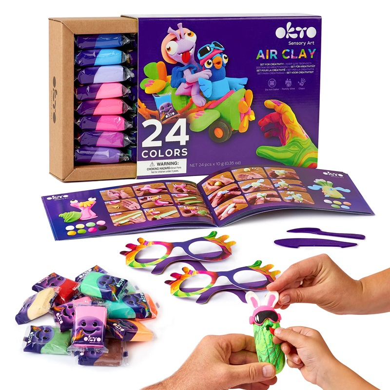 Set de Creatie Air Clay, Okto, 24 culori [2]