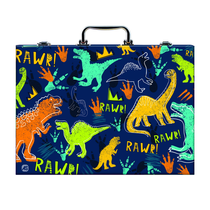 Set de Desen Deluxe cu 100 Accesorii Dinozaur  [4]