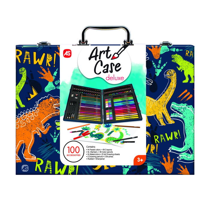 Set de Desen Deluxe cu 100 Accesorii Dinozaur  [5]