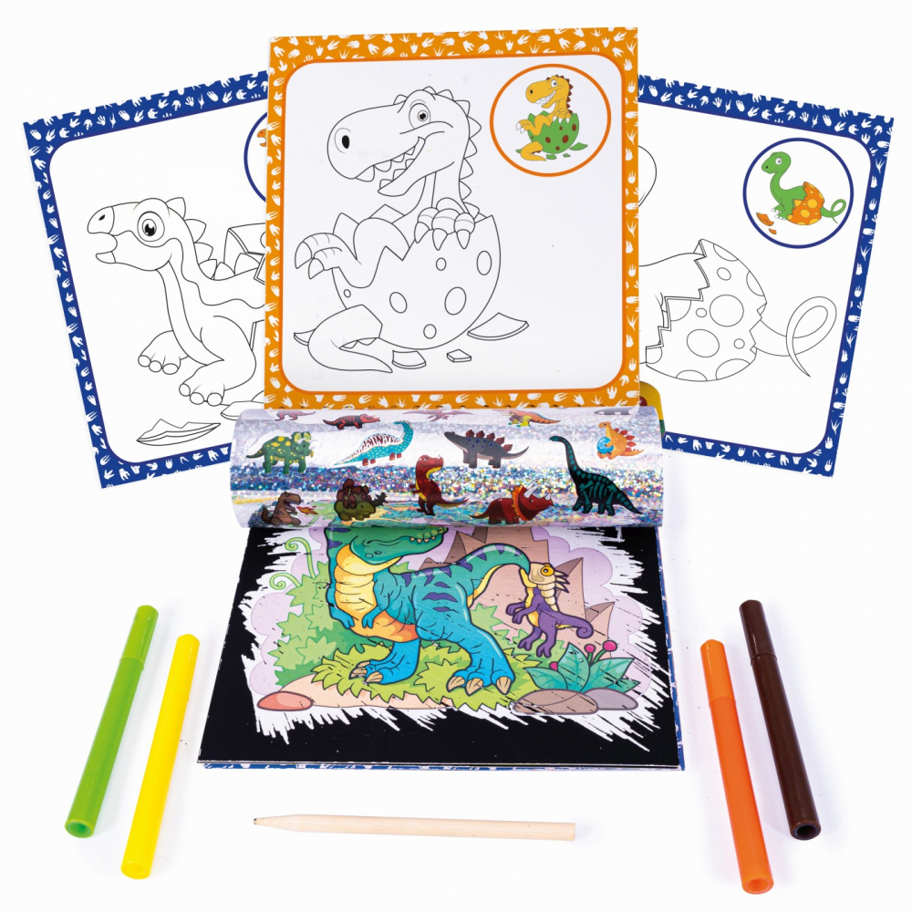 SET DE DESEN POCKET DINOSAURS [6]