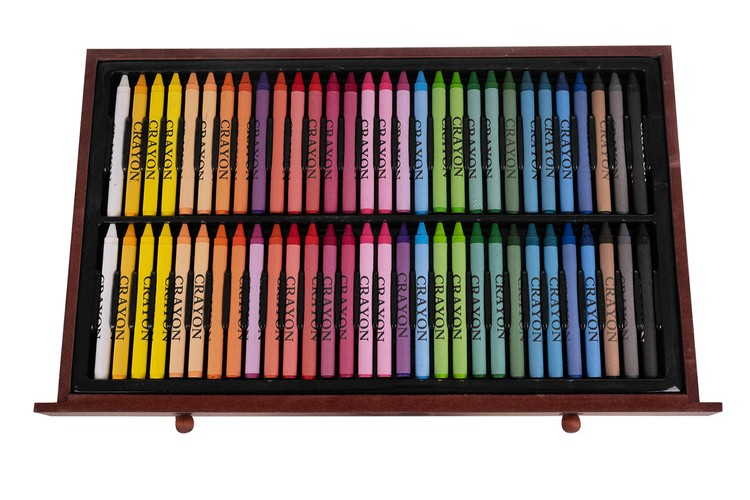 Set de desen si pictura pentru copii cu 143 piese in cutie de lemn tip servieta [15]