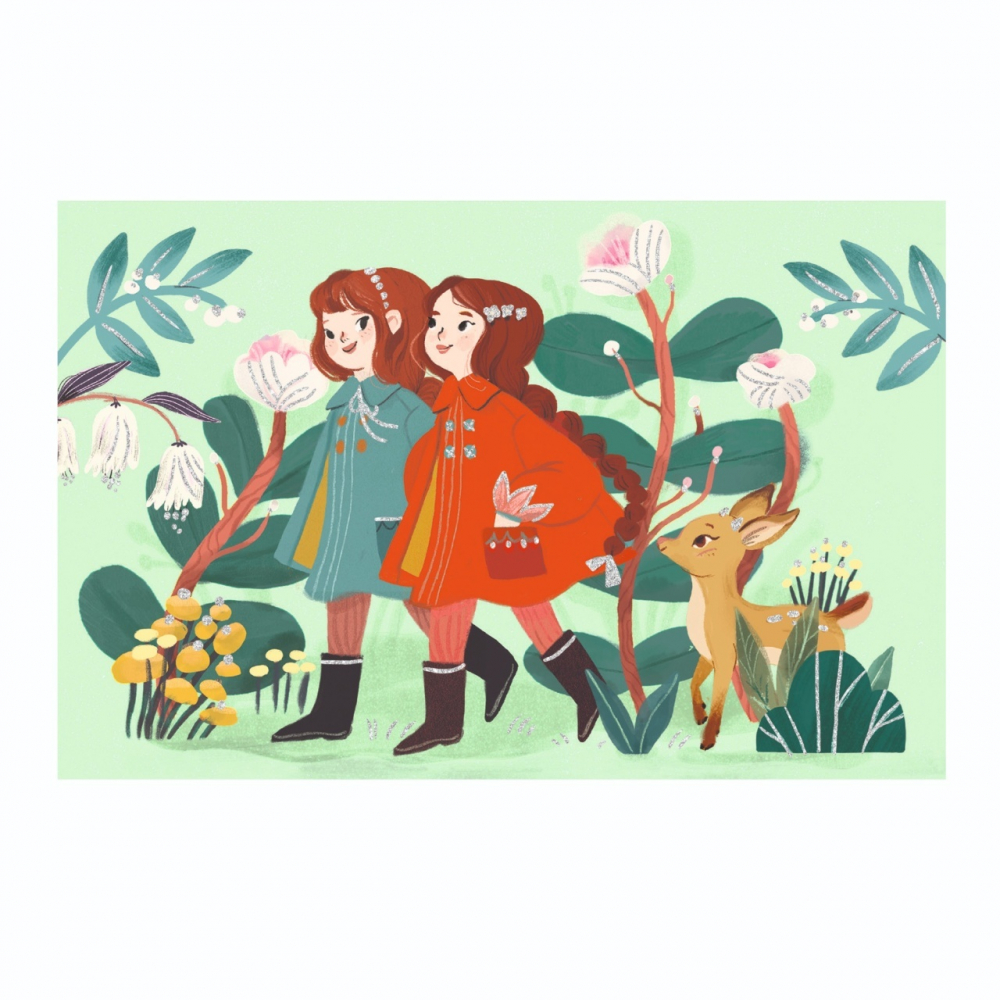 Set de invitatii Prietenii din gradina, Djeco [4]