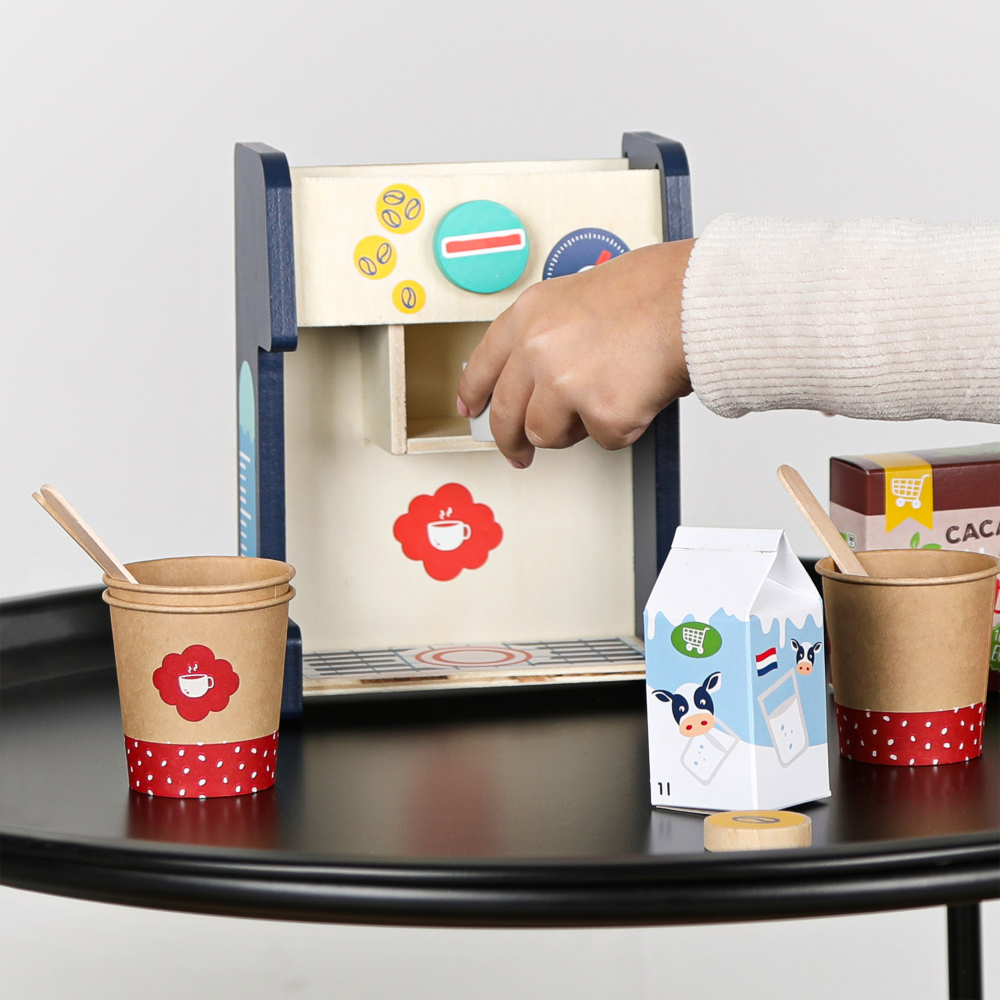 Set de joaca- Aparat de cafea din lemn cu acecsorii incluse,+3 ani [2]