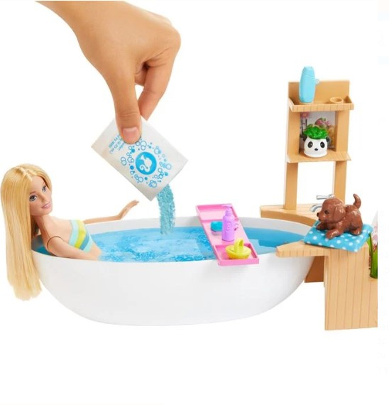 Set de joaca Barbie si catelusul-Relaxare in cada [3]