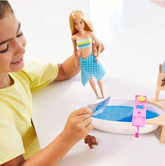 Set de joaca Barbie si catelusul-Relaxare in cada [5]