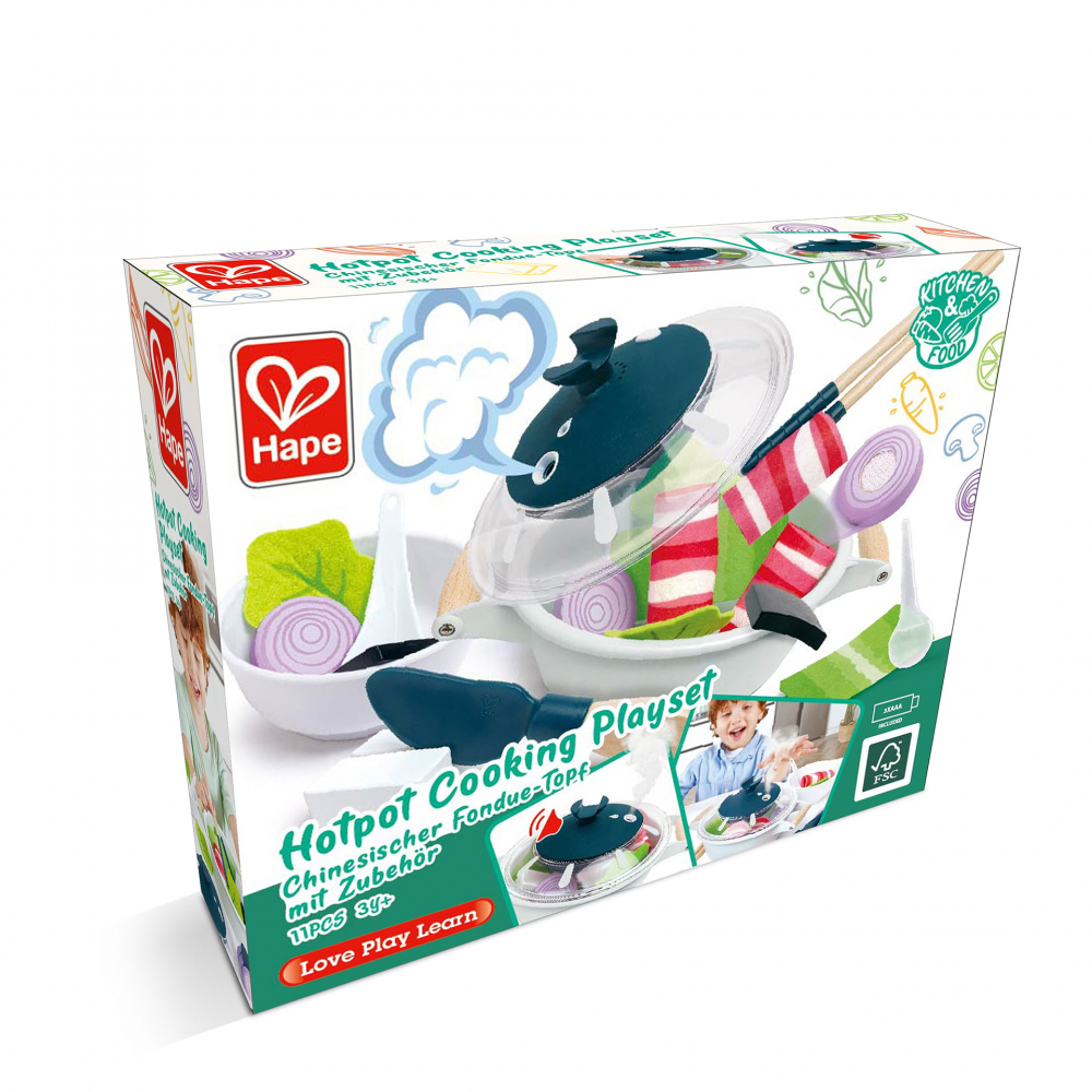 Set de joaca din lemn - Gatim la Hotpot cu accesorii incluse [5]