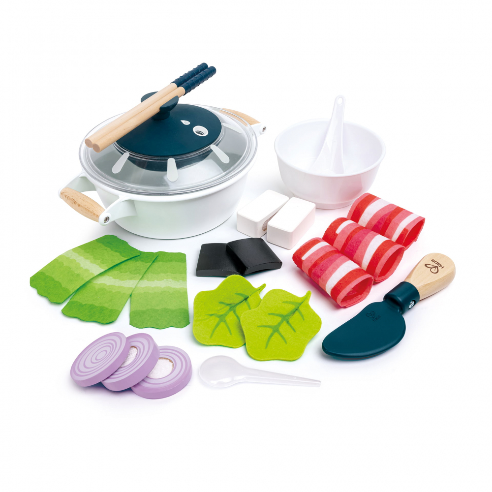 Set de joaca din lemn - Gatim la Hotpot cu accesorii incluse [3]