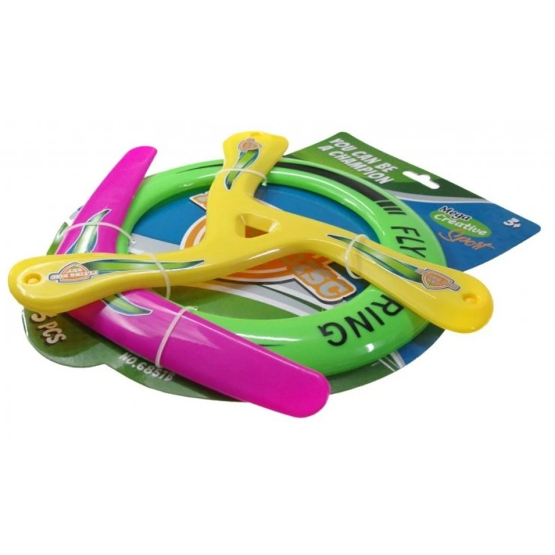 Set de joaca frisbee si bumerang,3 piese/set,plastic [5]