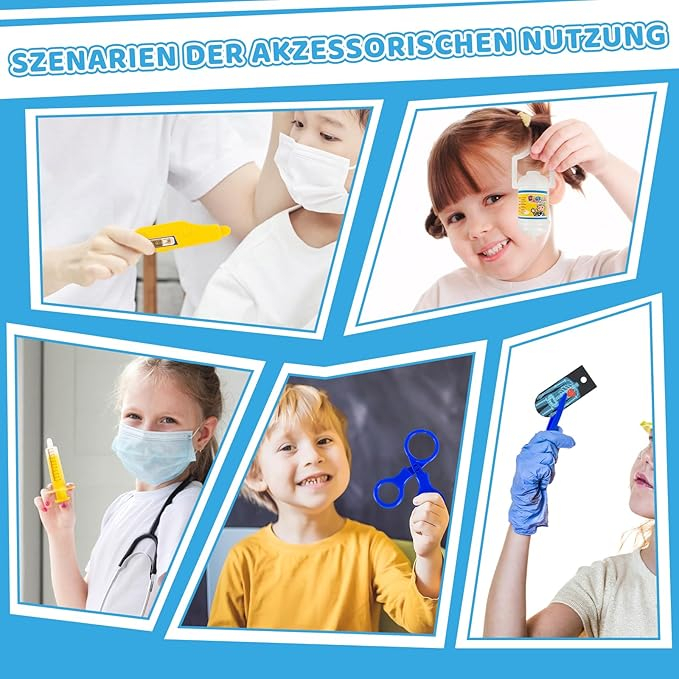 Set de joaca gentuta dinozaur cu accesorii doctor,albastru,plastic, 3-6 ani [2]